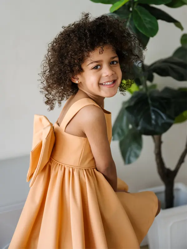 Orange bow dress — spring collection — Teter Warm TW-02 Australia
